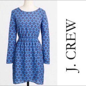 J. Crew | Medallion Print Long Sleeve Dress | NWOT